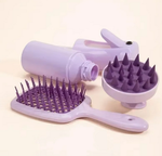 Charger l&#39;image dans la galerie, Pink Silicone Scalp Massage Combs Hair Brush
