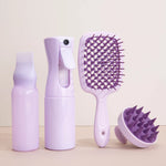 Charger l&#39;image dans la galerie, Pink Silicone Scalp Massage Combs Hair Brush
