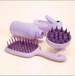 Charger l&#39;image dans la galerie, Pink Silicone Scalp Massage Combs Hair Brush
